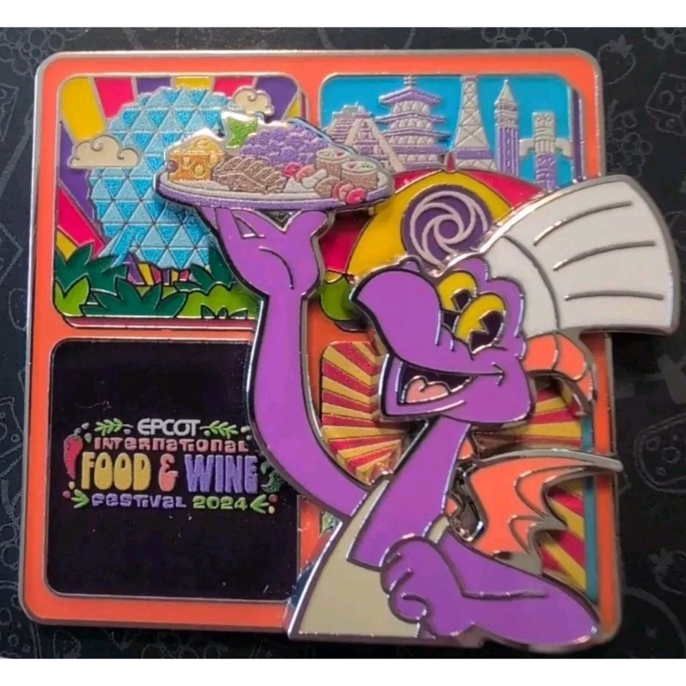 NEW Disney Figment Pin Epcot Food And Wine Festival Limited Edition Chef 2024